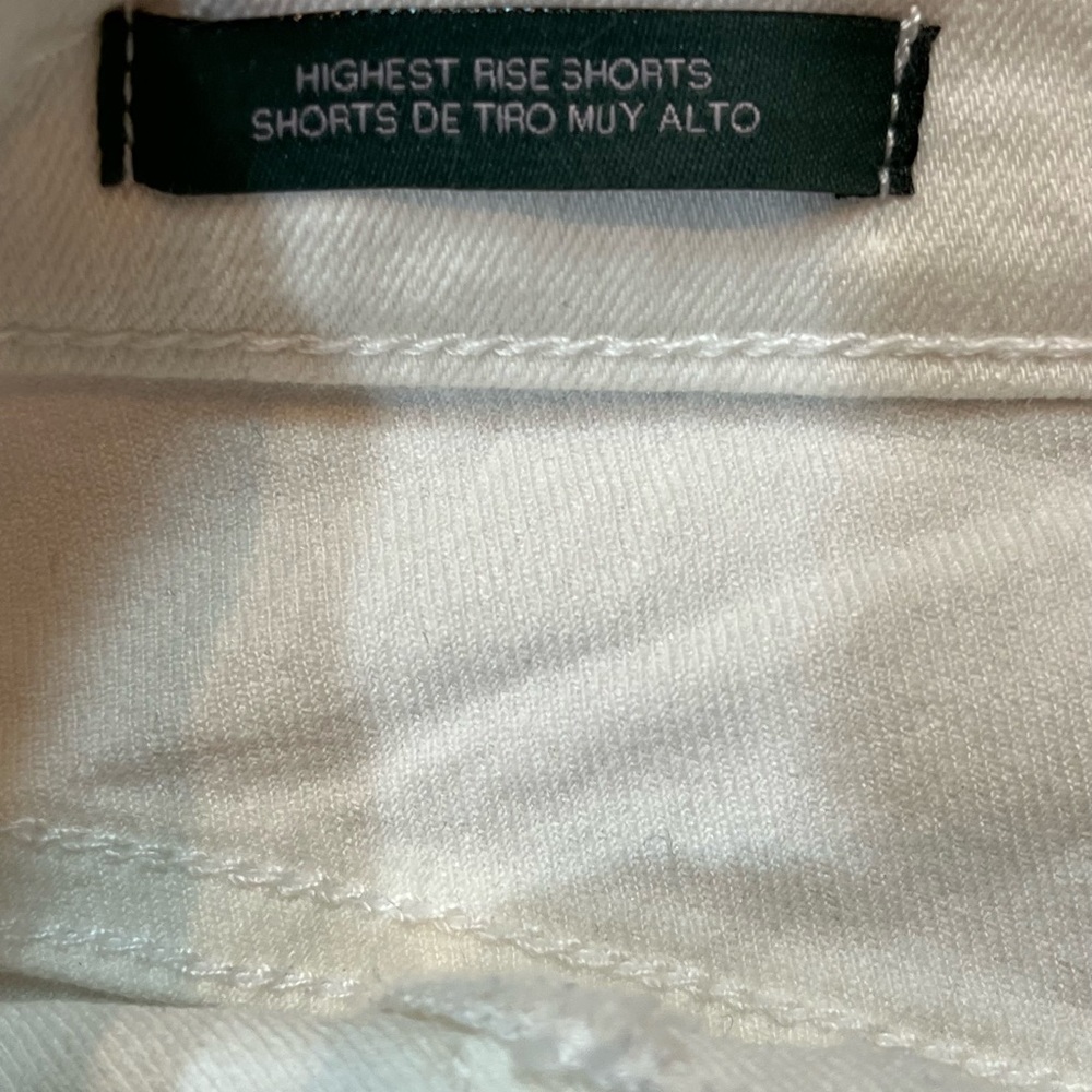 Wild Fable High Rise Shorts Highest Rise White Shorts Size 0 25R Pre Owned - Picture 8 of 10